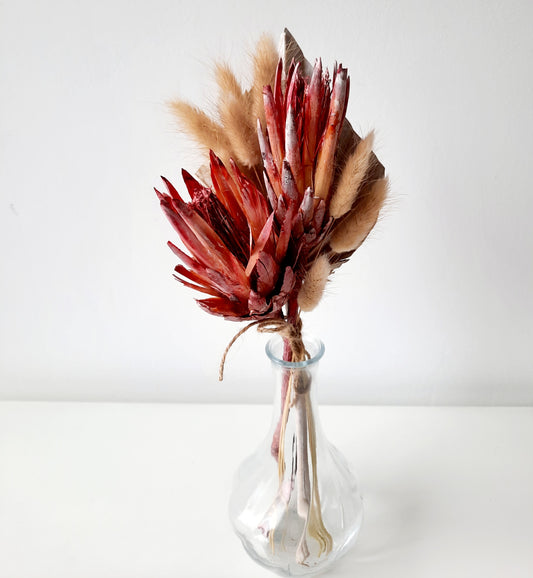 Protea mini szárazvirágcsokor