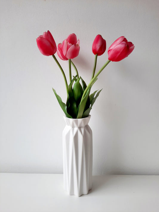 A legélethűbb cirmos gumi tulipán művirág csokor
