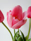 The most lifelike rubber tulip artificial flower bouquet with tabs