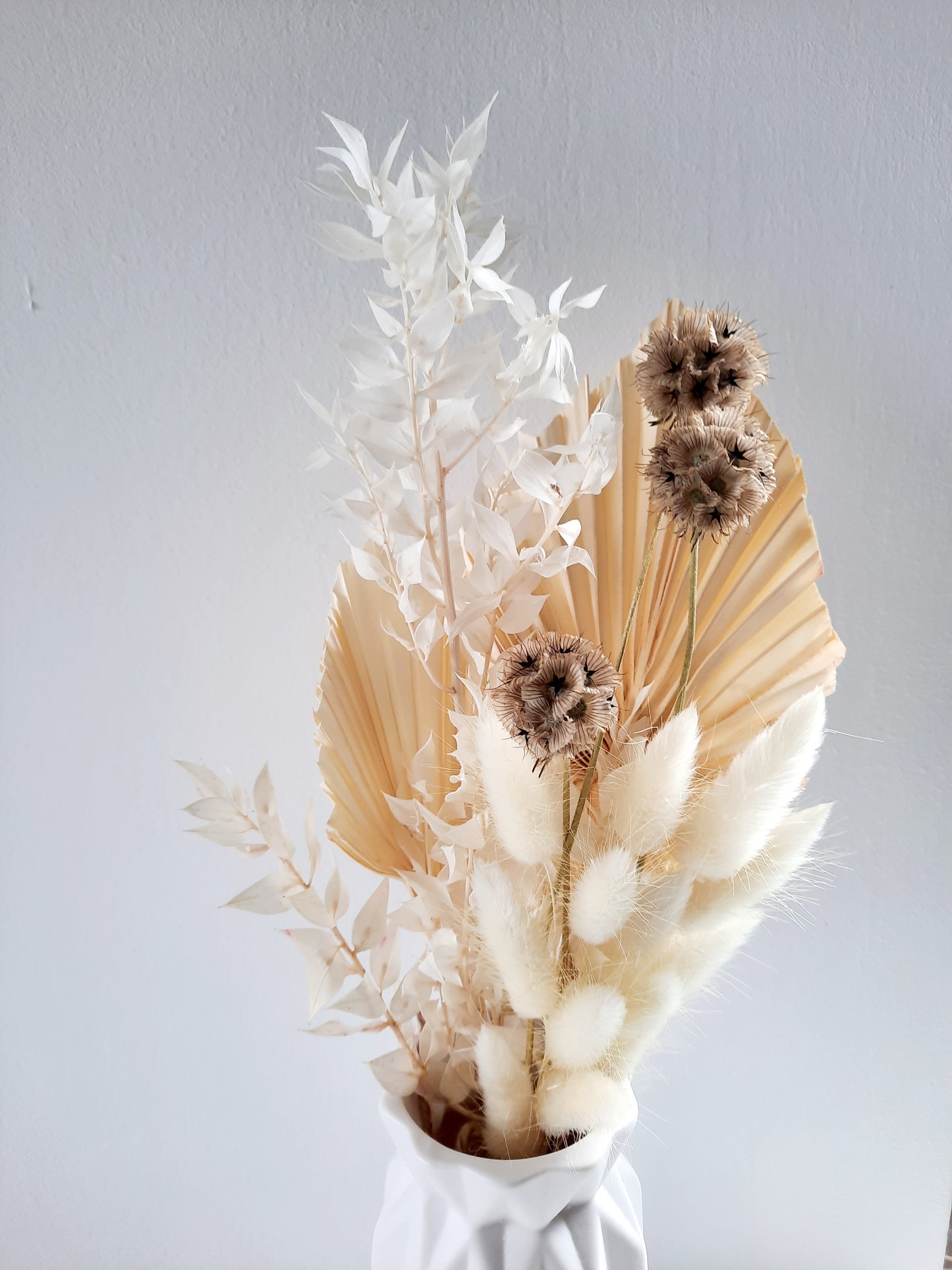 Fehér mini szárazvirágcsokor