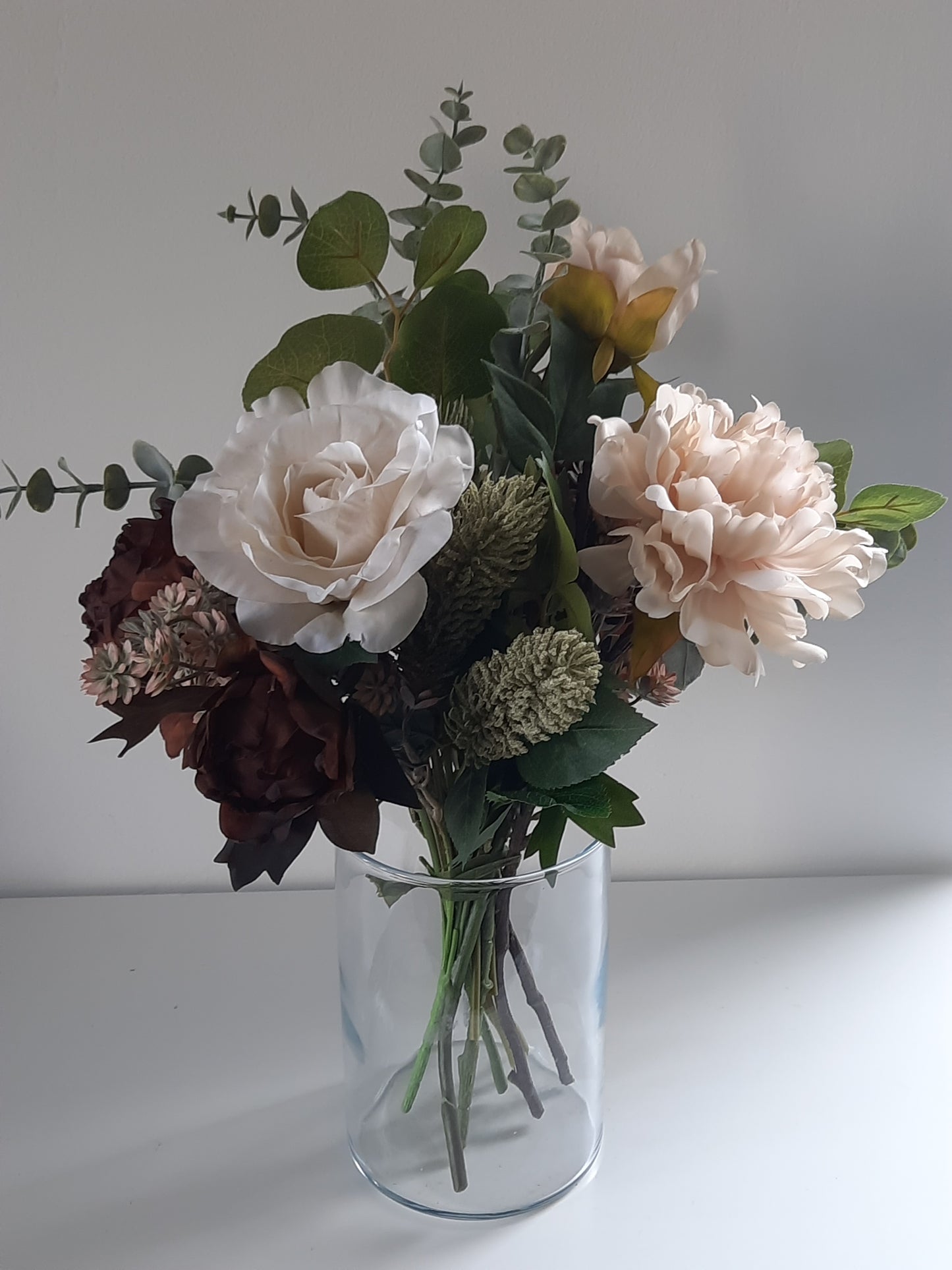 Summer bouquet with poppies and anemones