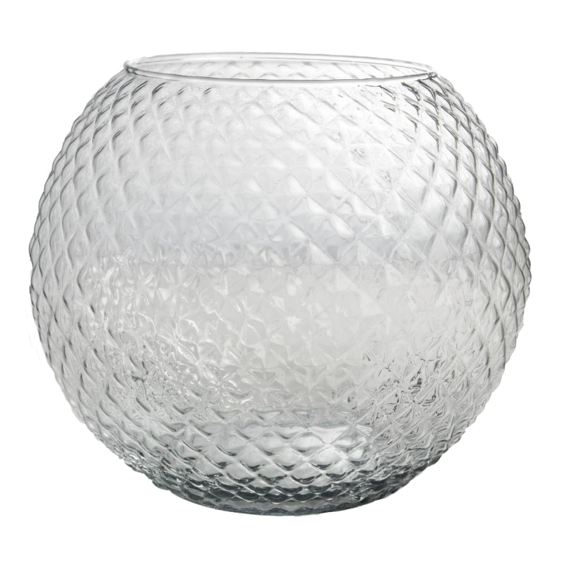 Gömb váza rombusz mintával 10 x 12 cm