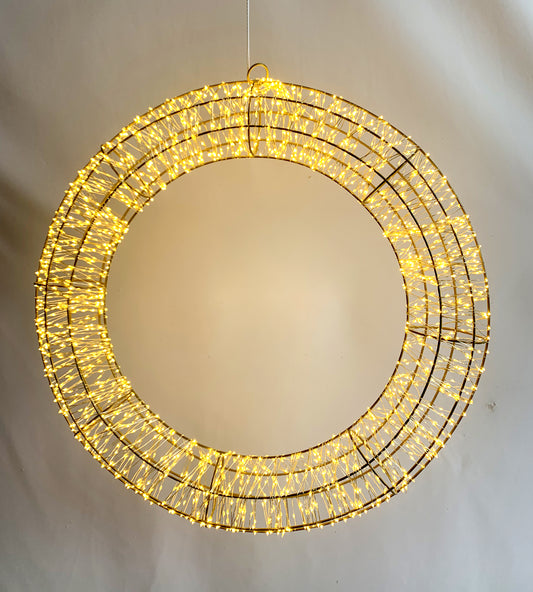 Kültéri koszorú LED-el 60 cm