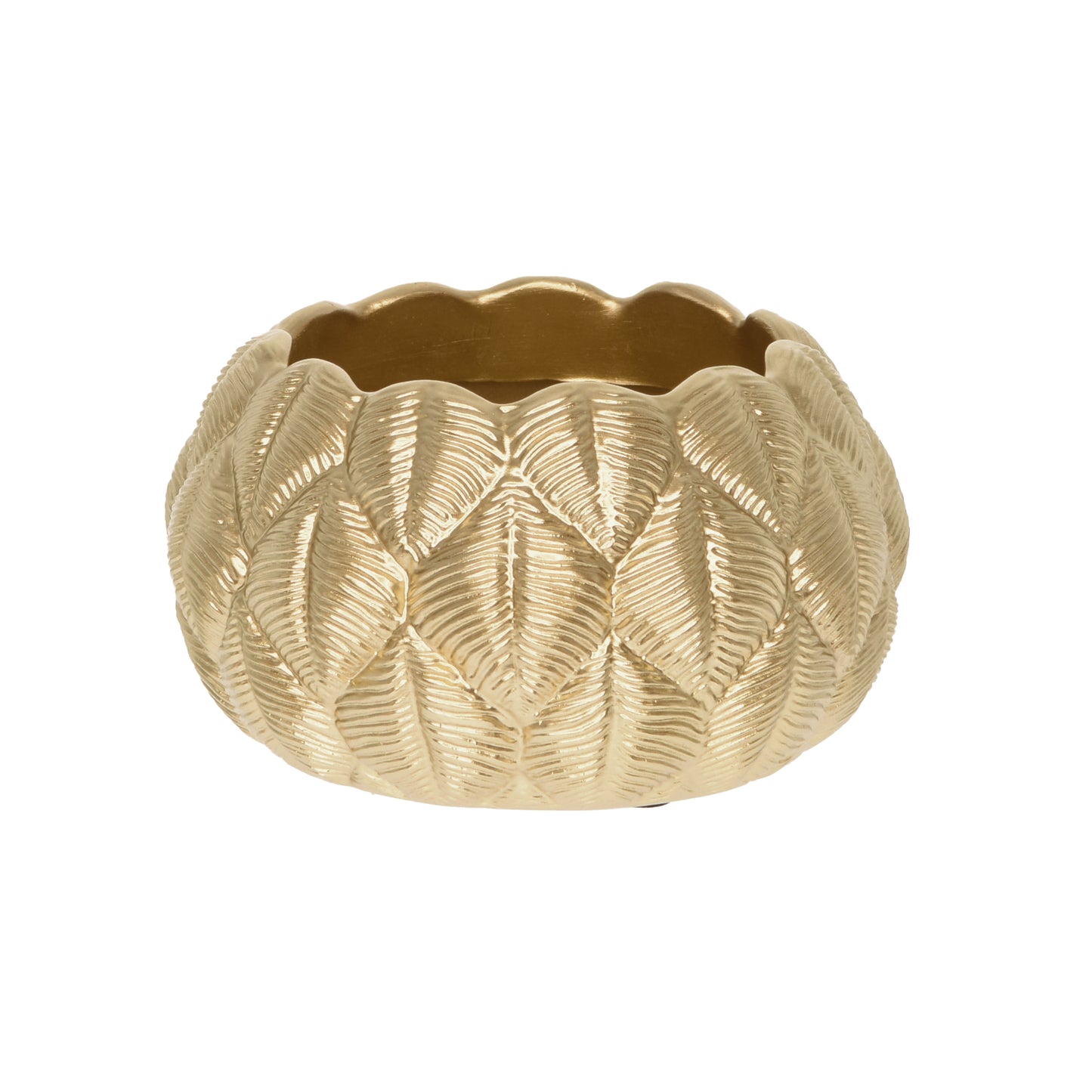 Patterned bowl 14 x 8 cm - gold