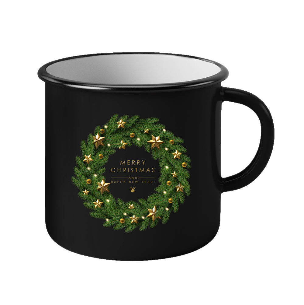 Mug with inscription "Merry Christmas" 11 x 11 x 10 cm