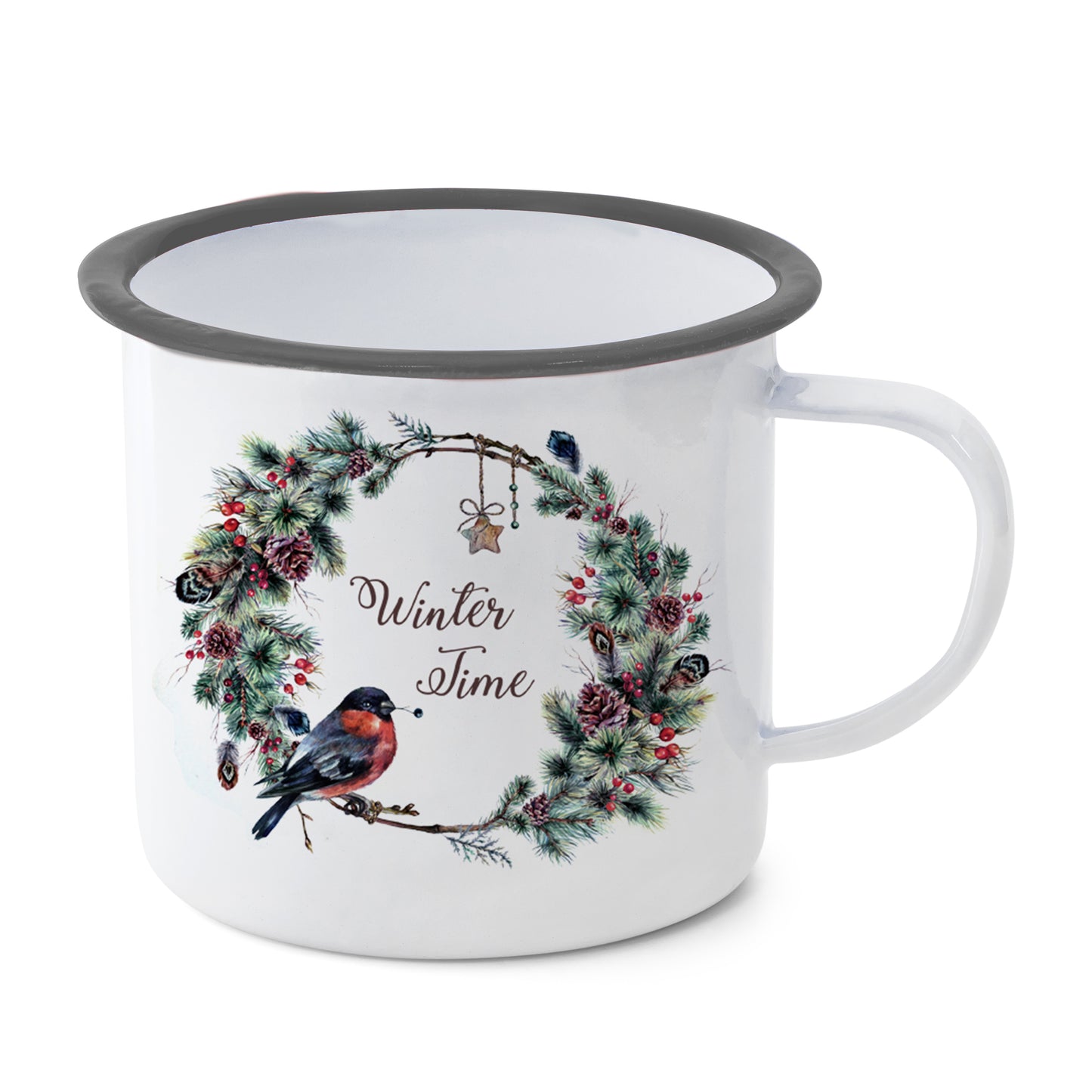 Mug with inscription "Merry Christmas" 11 x 11 x 10 cm