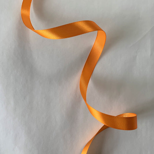 Szaténszalag - világos narancs 13 mm