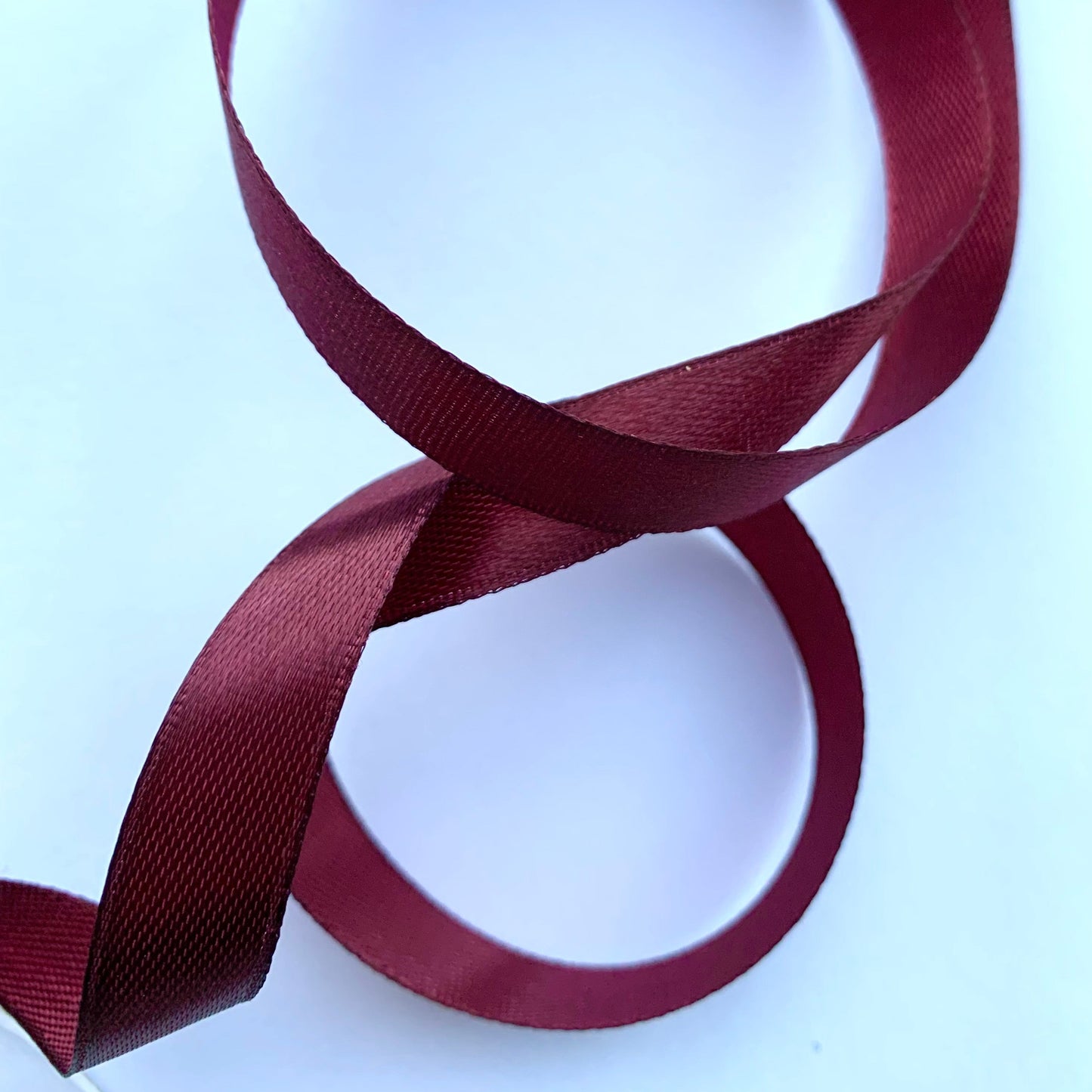 Satin ribbon - burgundy 13 mm