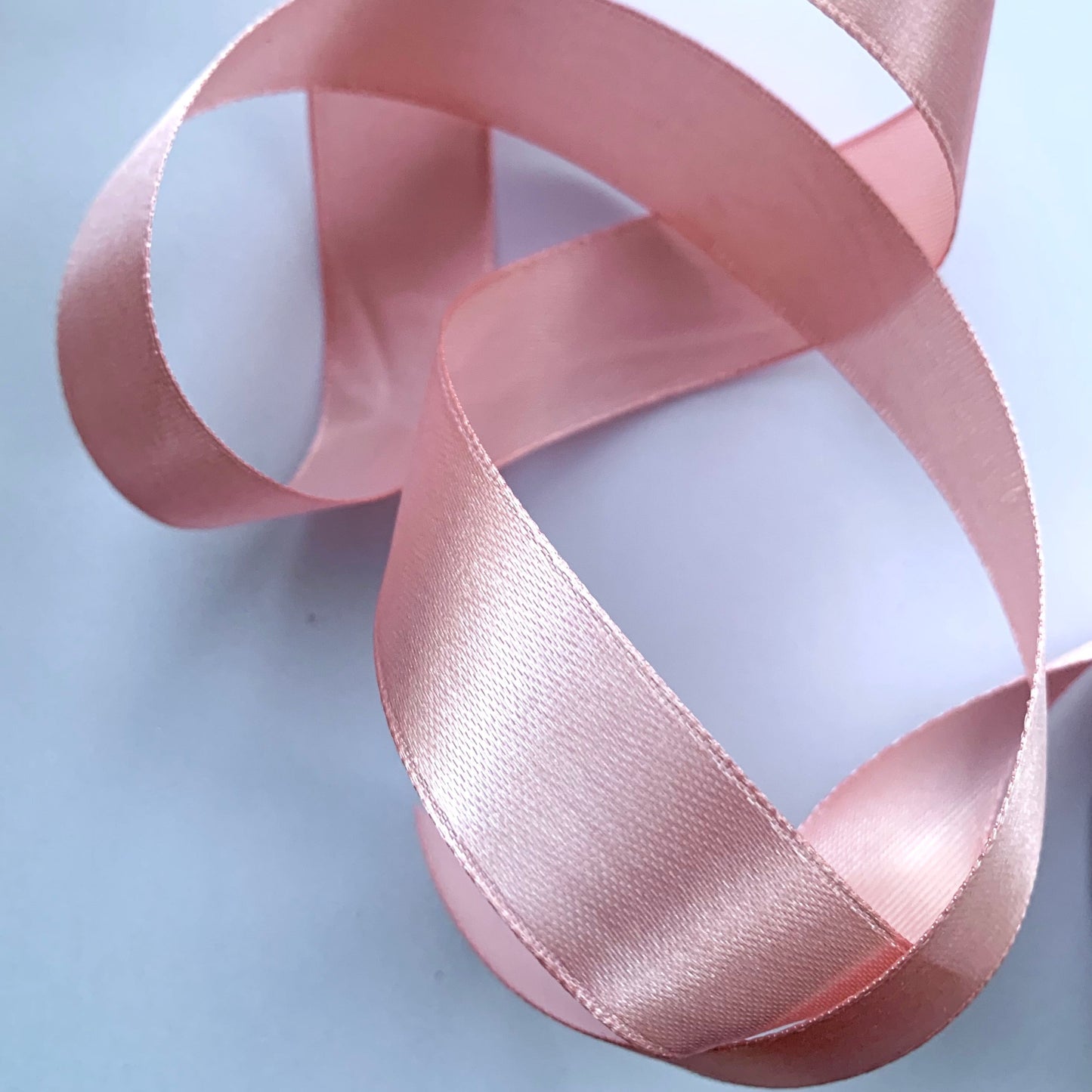 Satin ribbon - powder pink 13 mm