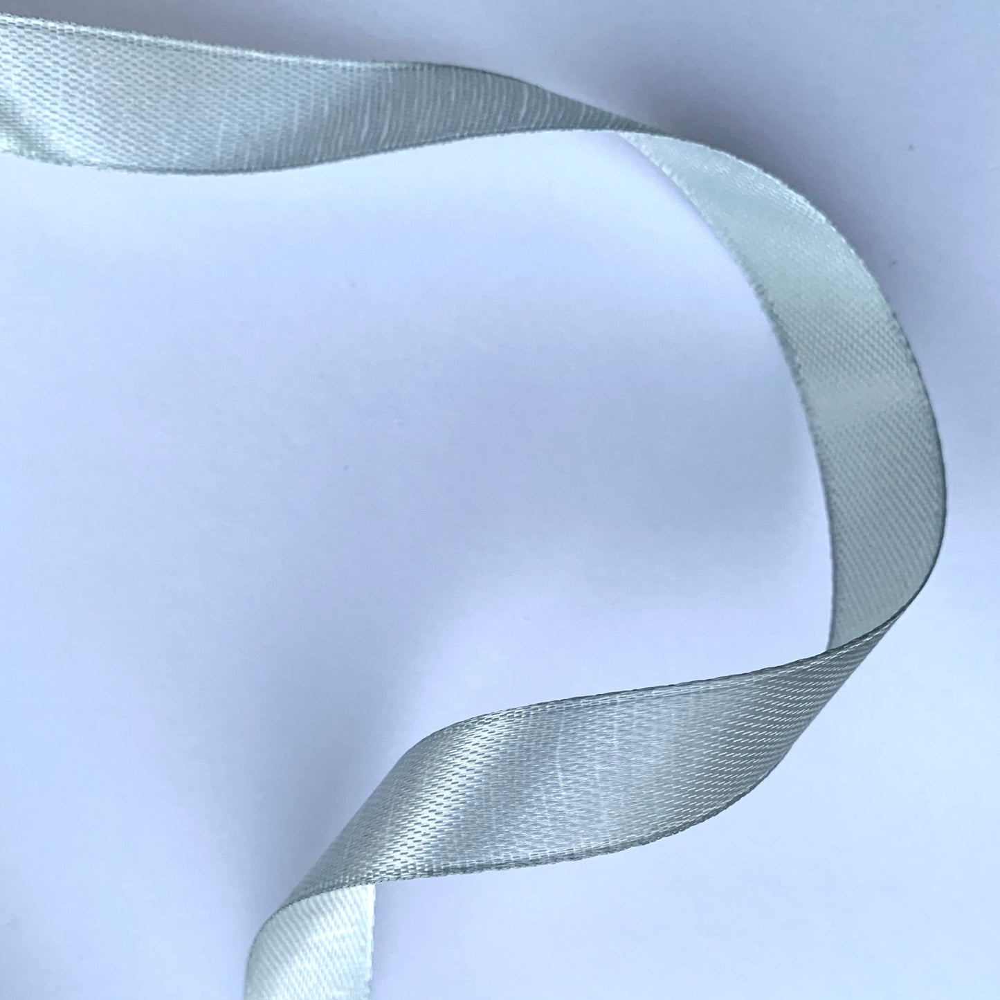 Satin ribbon - light gray 13 mm
