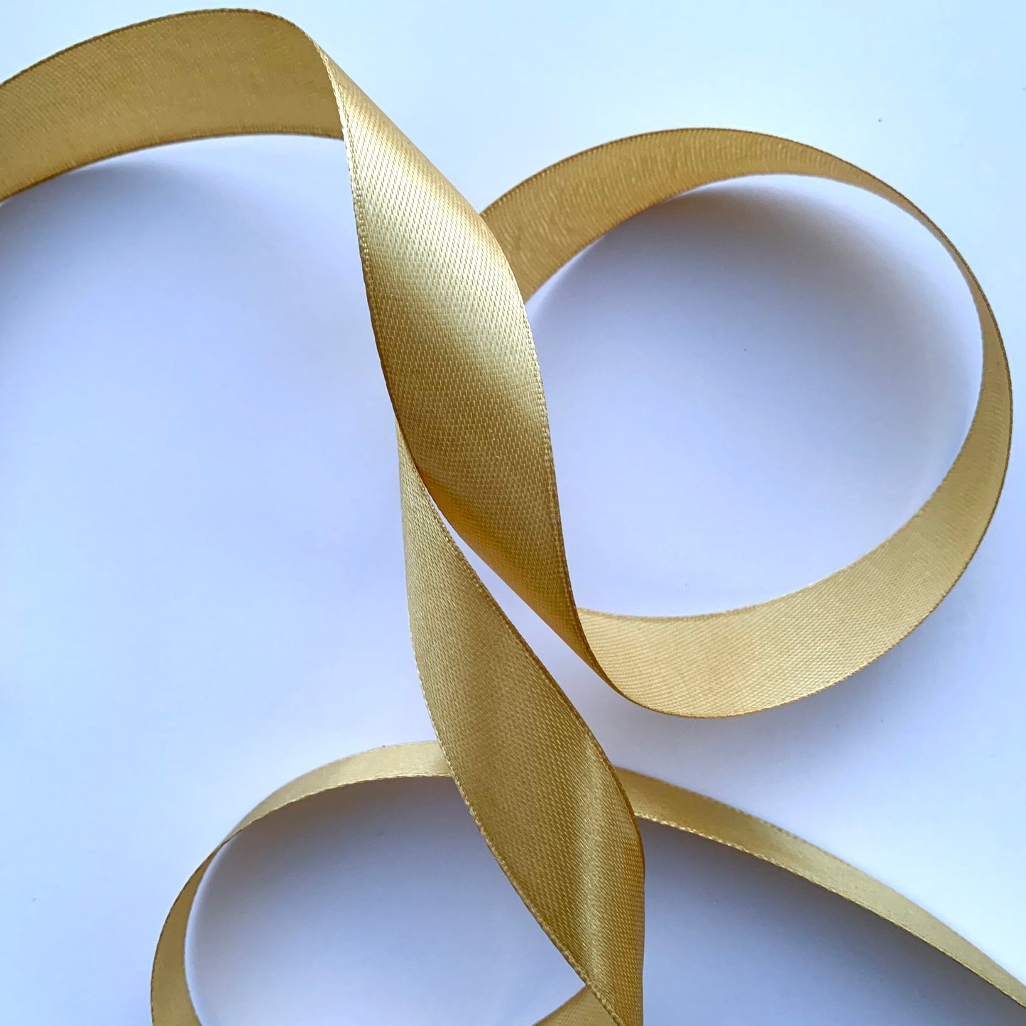 Satin ribbon - golden yellow 20 mm