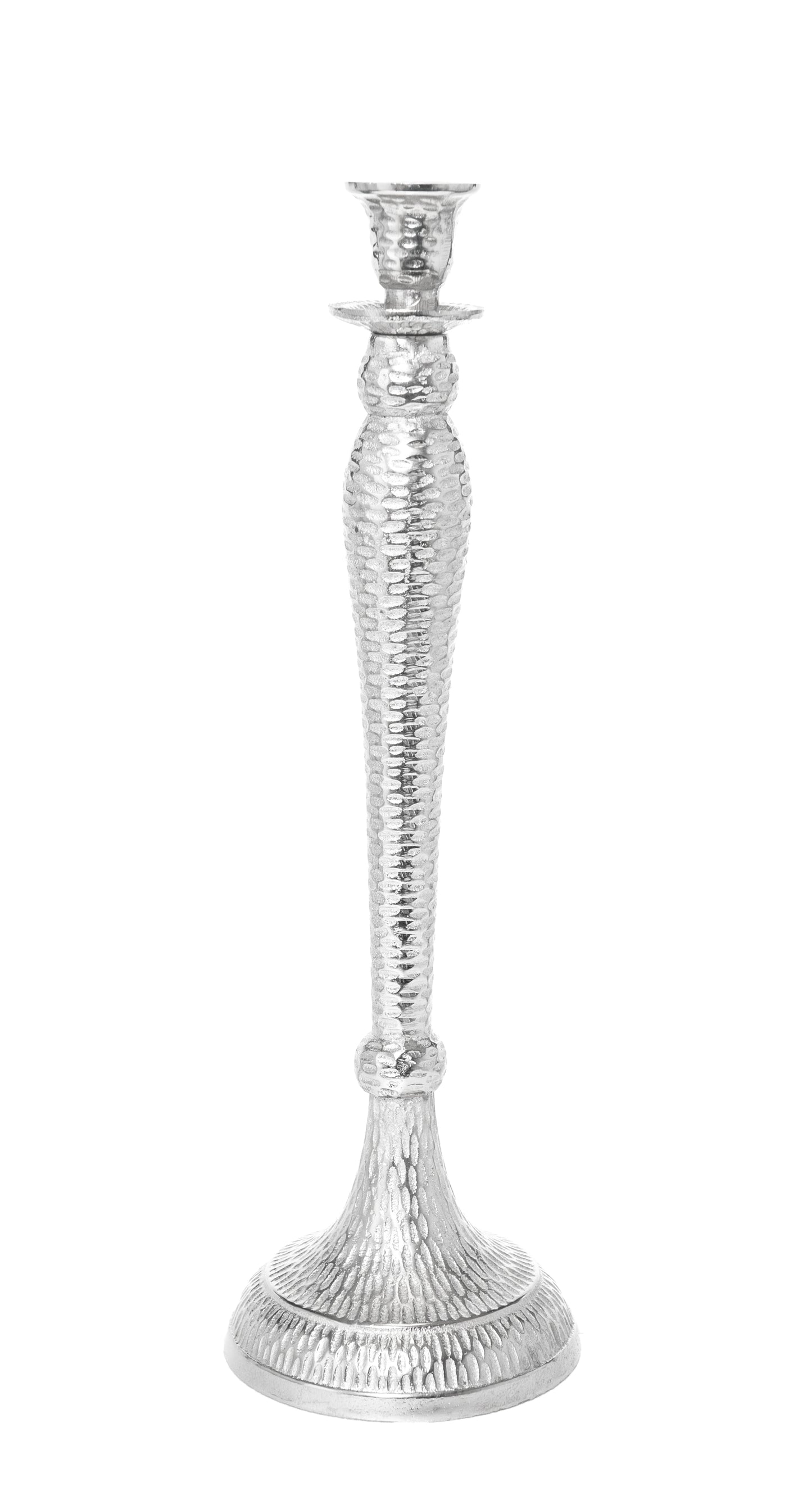 Silberner Kerzenhalter 40 cm
