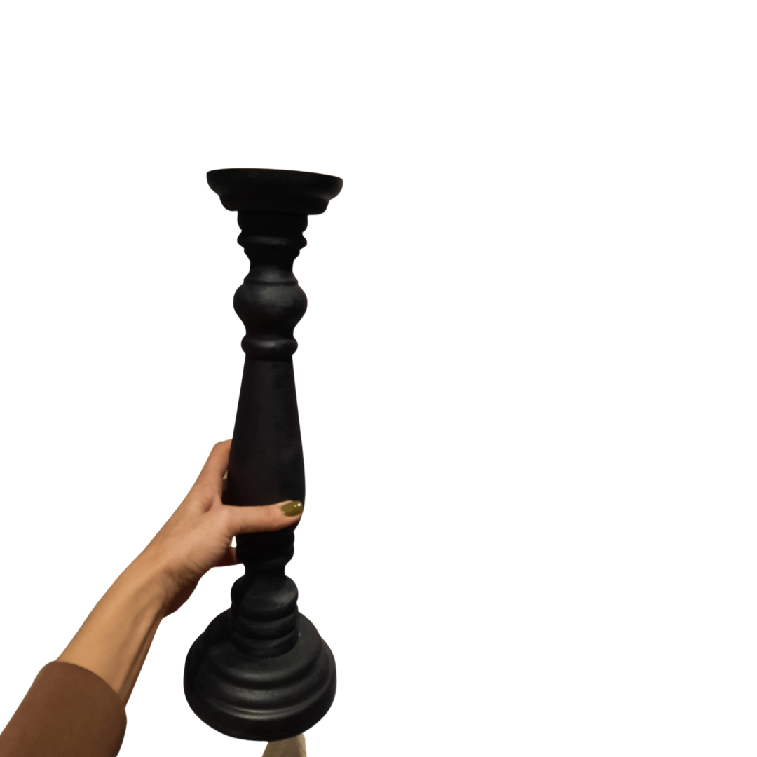 Kerzenhalter 14x42,5 cm - schwarz